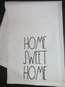 HOME SWEET HOME Rae Dunn Inspired Floursack Dishtowel
