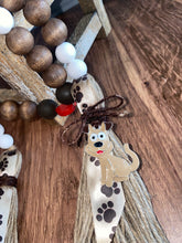 Load image into Gallery viewer, DOG PENDANT with HEARTS Beaded Garland
