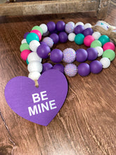 Load image into Gallery viewer, BE MINE Wooden Heart Garland
