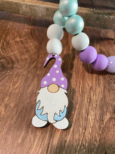 Load image into Gallery viewer, Purple Polka Dot Easter Gnome Garland
