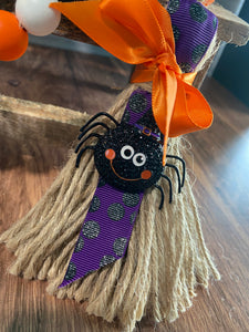 Halloween Beaded Garland with Spider Pendant