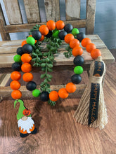 Load image into Gallery viewer, HAPPY HALLOWEEN Gnome Beaded Garland
