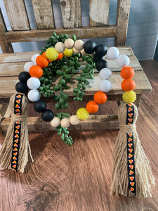 Candy Corn Beaded Garland with Sparkle