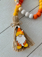 Load image into Gallery viewer, CANDY CORN GNOME Beaded Garland
