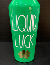 Load image into Gallery viewer, LIQUID LUCK green Corkcicle Canteen
